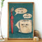 ZHAOLIN Poster mit Aufschrift „I Hate My Jobs“, lustige Zahnbürste und Toilettenpapier, einzigartiges, humorvolles Leinwandgemälde, Wandkunst, Bild, Badezimmerdekoration, 50 x 70 cm, rahmenlos