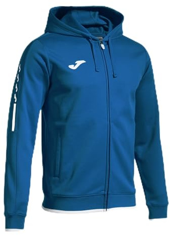 Joma - Herren-Sweatshirt - Olympiade - Kapuze - Reißverschluss, Royal, Large