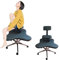Ergonomischer verstellbarer Kniestuhl mit Rollen für Erwachsene, schwarz, Büroschreibtisch, Meditationsstuhl zur Linderung von Rückenschmerzen