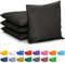 GoSports Cornhole Sitzsäcke 4er Set - Verordnung Allwetter - Classic Black
