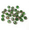 GENPICONG Lot de 10 Perles en Verre de Murano Transparentes à facettes, rondelles Roses, Rouges et Vertes, en Cristal de Fleur, pour la Fabrication de Bracelets à Faire soi-même, pour Femmes