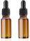 YYCLIPY Amber Glass Dropper Bottle 2 x 20ml Small Empty Reusable Dropper Bottles with Glass Pipette Black Cap Serum Bottle for Essential Oils Massage Perfumery Aromatherapy Travel Laboratory