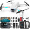 HHD Drone with 4K Camera for Adults Beginner,32GB SD Card Include,249g Foldable RC Quadcopter,Brushless Motor,Smart Return Home,Headless Mode and 2 Speeds（White）