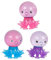 Destination Deep Octopus Glitter Squeeze Ball with Suction Cups
