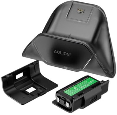 XBERSTAR Cargador para Xbox One/para Xbox Series S X Controlador Cargador Base de Carga USB Estación de Carga para Xbox One/para Xbox Series S X Accesorio (negro)