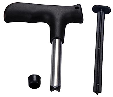 SHOWERORO Outil Perce-noix Pour Fruits à Coque Durs Noir Acier Inoxydable Ouvre-fruit Pratique Extraction Facile Eau De Fruit à Coque Dure