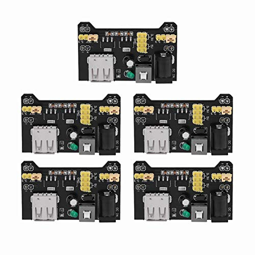 DC Breadboard Power Supply 5pcs 5V/3.3V Power Supply Board Dedicated Power Module for Breadboard 11 * 10 * 2