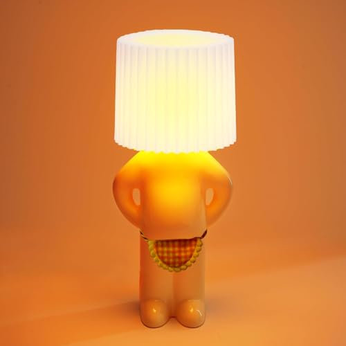 Umikk Kreative Lampe A Little Shy Man, Lustige LED Tischleuchte, Schüchterner Mann-Lampe, Kreative Tischlampe Mit Schirm, Romantische LED Nachttischlampe Schlafzimmerlampe