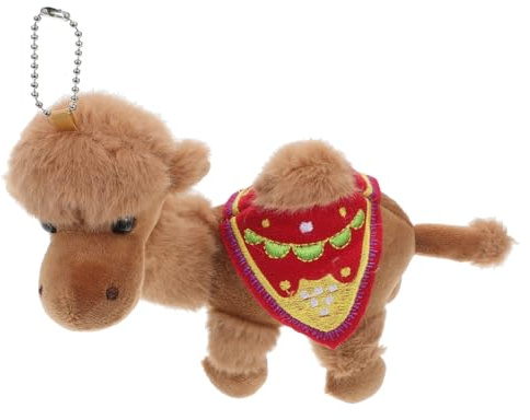 Warmhm Kamel-anhänger Tierischer Schlüsselhalter Kamelpuppe Spielzeug Halloween-Tags Für Goodie-Bags Kuscheltier Elefant Und Schweinchen Plüsch Schlüsselanhänger Plüsch Pp Baumwolle