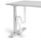 VALU Cable Management Spine – 49 Inch Cable Organizer for Standing & Fixed Desks – Sturdy & Flexible with Magnetic Link – Cord Management System under desk with Steel Base & Non-Slip Pads
