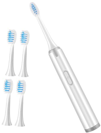 SAFIGLE Kabellose Elektrische Zahnbürste Mit Schallzahnbürste Und Elektrische Vibrationszahnbürste Zahnbürste Für Erwachsene Mit Bürstenköpfen