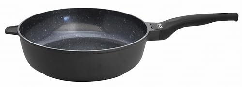 ELO Schmorpfanne Siloncast 28 cm mit Gegengriff aus hochwertigem Aluminiumguss - Hochwertige Antihaft Pfanne mit ELODUR Professional Beschichtung - Schmorpfanne Induktion, Schwarz