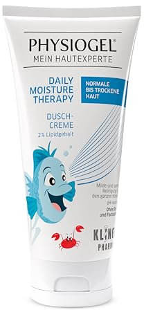 PHYSIOGEL Daily Moisture Therapy Dusch-Creme 150 ml - Kids Edition - feuchtigkeitsspendendes Duschgel für trockene Haut - für die tägliche milde Reinigung für den ganzen Körper
