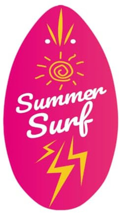 Milageto Tavola da Surf da Spiaggia in Legno per Principianti, Tavola da Surf Universale per Uomini E Donne, 35 Pollici, Rosa