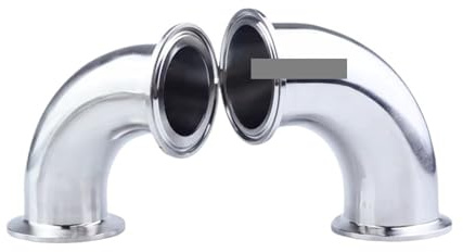 1PC 2.5 Tri Clamp x 63mm Rohr OD 304 Edelstahl 90 Grad Ellenbogen Fitting