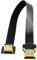Cyfpv Up coudé 90 Degree FPV Mini HDMI mâle vers HDMI mâle FPC câble plat pour HDTV FPV Multicopter Photographie aérienne 20 cm