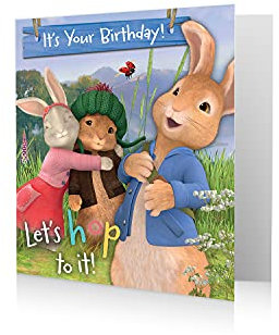 Peter Rabbit PE011 General Birthday Card Multi Colour