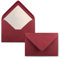 25 Briefumschläge Dunkel-Rot - DIN C6 - gefüttert mit weißem Seidenpapier - 90 g/m² - 11,4 x 16,2 cm - Nassklebung - NEUSER PAPIER