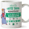 Mugffins Marraine Mug/Tasse - La Meilleure Marraine de l'univers - Tasse Originale/Cadeau Anniversaire/Fête des Pâques/Future Marrain. Céramique 350 ML