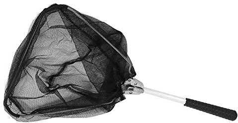 Tihebeyan Dreieck Angeln Mini Net Falten Aluminiumlegierung Angeln Dip Net Kescher Praktisches Angelzubehör