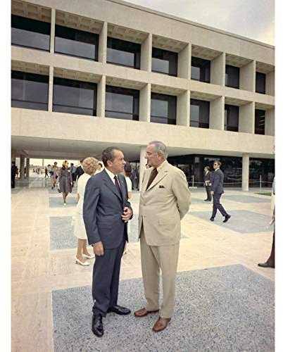 Fine Art Prints Presidents Nixon Johson Lbj Bibliothek, großes Poster, Druck, dickes Papier, 45,7 x 61 cm