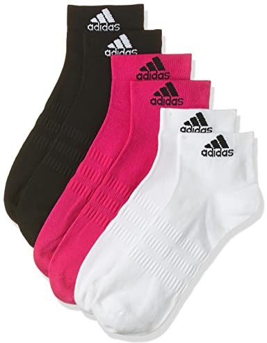 Adidas Light Ank 3Pp, Calzini Unisex-Adulto, Real Magenta/Black/White, KL