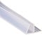Mintice Bath Door Seal Strip Shower Screen Window Gap Seal Curved Flat Rubber Glass Bottom Weather 10mm 39 inch F Shape