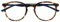 OPULIZE Met - Lesebrille Blaulichtfilter Schlank Runder Rahmen Federscharniere Verbessert Schlaf Computer Gaming Entspiegelt Braun Schildpatt Herren Damen B60-2 +3.50