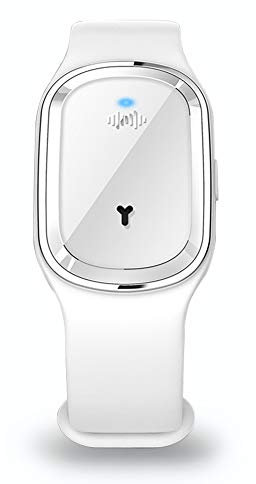 XUPHINX Bracelet Anti-Moustique à ultrasons Insecte antiparasitaire répulsif Bracelet Poignet Bande Intelligente pour la pêche au Camping pêche d'escalade pour Enfants Adultes Blanc