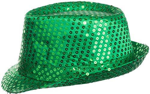 Brandsseller Paillettenhut Unisex Glitzerhut Partyhut Verkleidung Karneval Silvester - Dunkelgrün