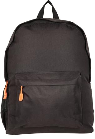 Mountain Warehouse Emprise Rucksack - 15 Liter - Leichter Rucksack, Organisationsfach, Seitenfach aus Netzstoff - Für Rucksackreisen, tägliches Pendeln und Fitness Schwarz Einheitsgröße