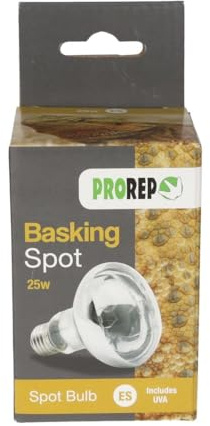 ProRep Basking Spot Lamp 25w ES | Screw Fitting | Clear Reflector Spot Bulb | Reptile Lighting | Spotlight