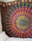 Popular Handicrafts Hippie-Mandala-Wandbehang, indischer Pfau, Maditation, Gypsy, Bohemian, Hippie, Psychedelic, Wohnheim, Raumdekoration, Poster, Kastanienbraun, gelb, 137 x 152 cm
