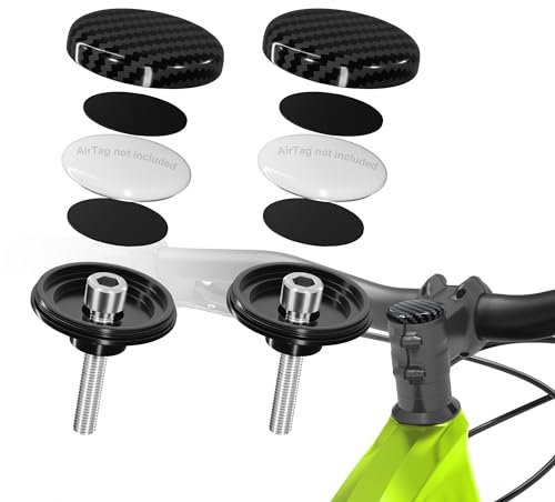 EFEALL Airtag Fahrradhalterung Anti-Diebstahl-Airtag-Hülle wasserdichte Airtag-Fahrradhalterung Versteckte Passform Headset-Rohr 31,8 mm Fahrrad (AirTag Nicht enthalten)