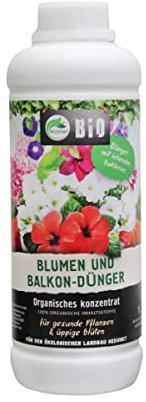 Blumendünger Flüssig 1 Liter Bio Sapropel organischer Blumen- und Balkondünger