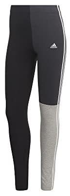 adidas W CB Sj Leg Collant (7/8), Nero/Carbonio/Medio/Grigio mélange/Bianco, S Donna