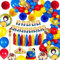 Luftballons Geburtstagsdeko Mädchen, Schneewittchen Party Deko Happy Birthday Banner Girlande mit Tiara Krone Zauberstab Pompons Deko Luftballons Konfetti 3D Ballons für Kinder Partydeko Geburtstag