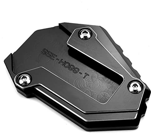 Motorradzubehör für Honda Africa Twin 1100 2020 2021 2022 Adventure Sports DCT CRF1100L CRF 1100L Seitenständer Verlängerung Stützplatte (schwarz)