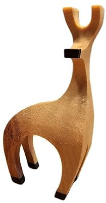 Hirsch, Rentier, aus Holz, Massivholz, Weihnachtsdekoration, Deko, Holz, Handgefertigt, Modern Zeitlos (einzeln oder als Sets) (1x Klein)
