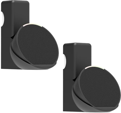 ZahoTse for Amazon Echo Pop Supporto da parete Amazon Echo Pop Supporto da parete, accessorio per altoparlante Amazon Echo Pop (2 pezzi, nero) A376