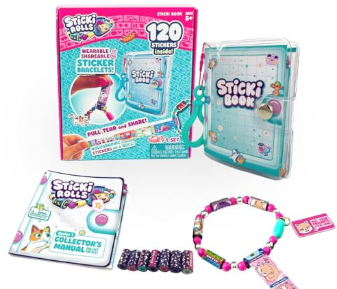 STICKI ROLLS SR200 - Sticki Buch mit 50 Seiten, 120 Sticker auf 5 Sticki Rolls & 7 Mystery Rolls