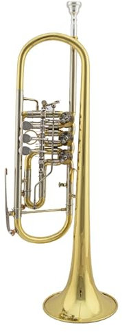 ALFAAL Standard Trompete Jazzinstrument Trompete Instrument Flachklappentrompete