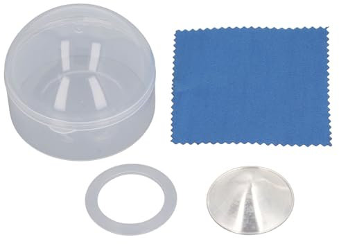 Gobelets D'allaitement en Argent 925, Protège-tétons, Essentiels pour L'allaitement du nouveau-né, avec Boîte de Rangement, Chiffon de Nettoyage, 3 X 3 Pouces