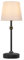ONEWISH Cordless Lamp-Battery Operated Table lamp, 4000mAh Rechargeable, Stepless Dimmable, Small Touch Bedside Lamp with Fabric Shade, 2700K Warm Ambient Light for Dining, Patio, Bathroom(Black)
