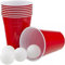Venuscello 100 x Red Plastic Cups 16oz Versatile Red Cups American Style Frat Party Cups Juice Pong for Birthday Parties Hen Party Stag Do Student Night Summer Fun Games Reusable Partyware