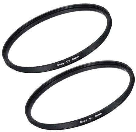 QUARKZMAN UV-Objektivfilter Kamera-Schutzfilter mit Mehrschichtbeschichtungen 86mm HD Hydrophob Kratzfest für Kamera-Fotografie-Objektiv 2 Stück