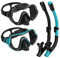 G2RISE SN02 Snorkel Set Adults - Scuba Mask Diving Goggles Dry Snorkeling Gear with Breath Easy Airflow Tech & Anti-fog Design（2PACK)