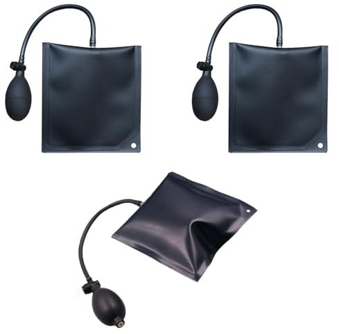 3 Pcs Air Wedge, Inflatable Lifting Cushion, Pump Wedge, Air Bags for Lifting Door, for Door Window Installation and Car Repair, can Lift over 200 kg (440lbs)