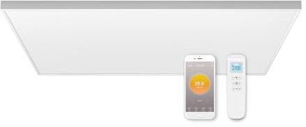 Deckenheizung Infrarot mit Thermostat 660 Watt, Infrarotheizung Deckenmontage, Infrarot Deckenheizstrahler, App Fernbedienung Steuerung, Elektroheizung Heizplatte Heizkörper Heizpaneel