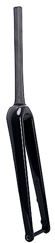 700C Rennrad Gabel Carbon Faser Starre Gabel Steckachse 12x 100mm Disc Bremse Fahrrad Gabel 1-1/2'' konische Rohr Fahrrad Vorderradgabel